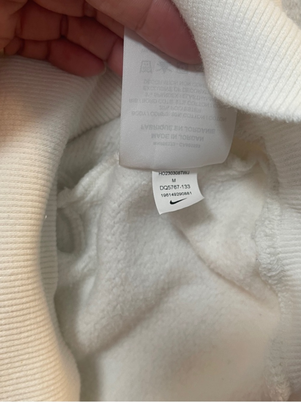 Nike Sportswear Phoenix Fleece Women's Oversized 1/2-Zip Crop Sweatshirt. Size M - Picture 8 of 12